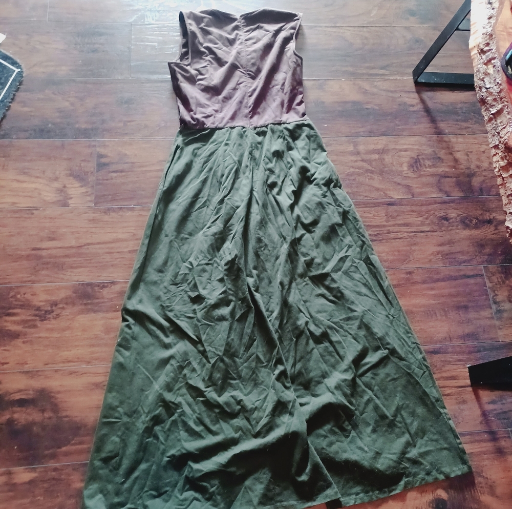 RARE HTF Boutique Forest Elven Maxi Dress - Picture 9 of 11